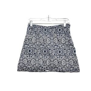 Hollister Blue/White Floral Skirt Size S